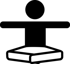Boy In Lotus Position Stretching Arms Sticker Svg Vector, Free Vectors File